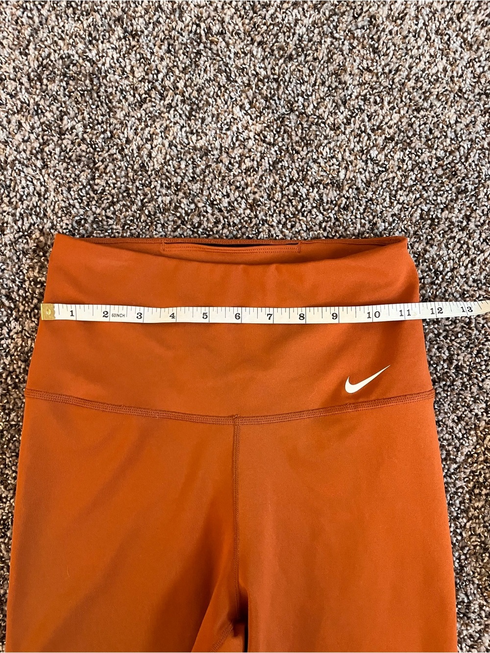 Nike Pro Women’s Biker Short in Rust Orange 6.5” inseam - Picture 7 of 9